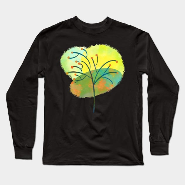 Vivid Shrubbery: Bursting with color Long Sleeve T-Shirt by StyleSpectrums